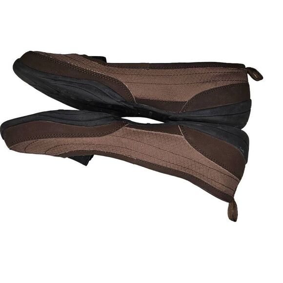 Land's End Women's Brown Flat Comfort Slip On Ballet Shoes (Size: 9) - Picture 4 of 8